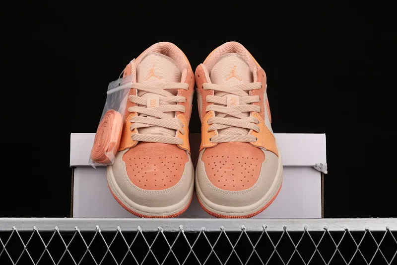 All categories Air Jordan Jordan series basketball shoes Air Jordan 1 Low Air Jordan 1 Low AJ1 Joe 1 orange and pink stitching low-top versatile casual sports sneakers DH4271-800